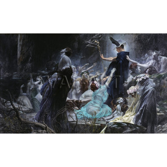 РЕПРОДУКЦИИ НА КАРТИНИ Души на бреговете на Ахерон (1898)